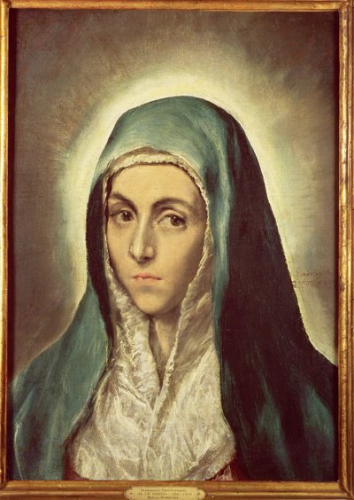 La Vergine in lutto da El Greco